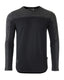 Long Sleeve Color Block T-Shirt - Black
