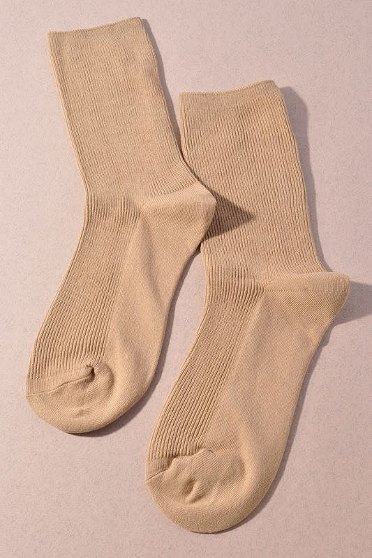 Ribbed Knit Socks
