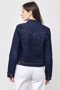 Classic Vintage Denim Jacket - Solid Dark