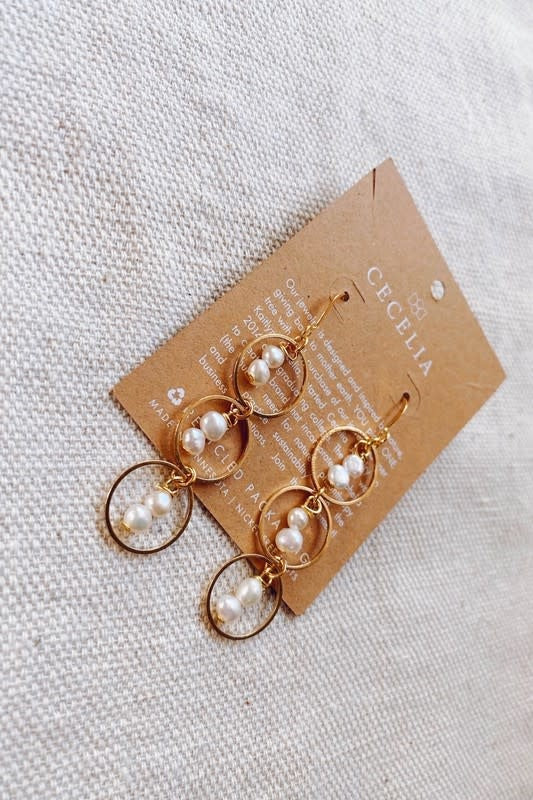 Hepburn Triple Hoop Earrings