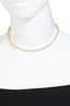 Round Rhinestone Link Necklace