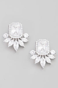 Mini Rhinestone Chandelier Stud Earrings