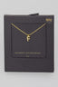 Gold Dipped Pave Initial Necklace