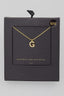 Gold Dipped Pave Initial Necklace