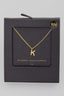 Gold Dipped Pave Initial Necklace