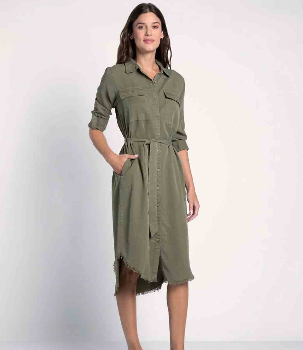 Bobbie Dress - Olive Tree