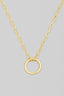 Circle Ring Pendant Necklace