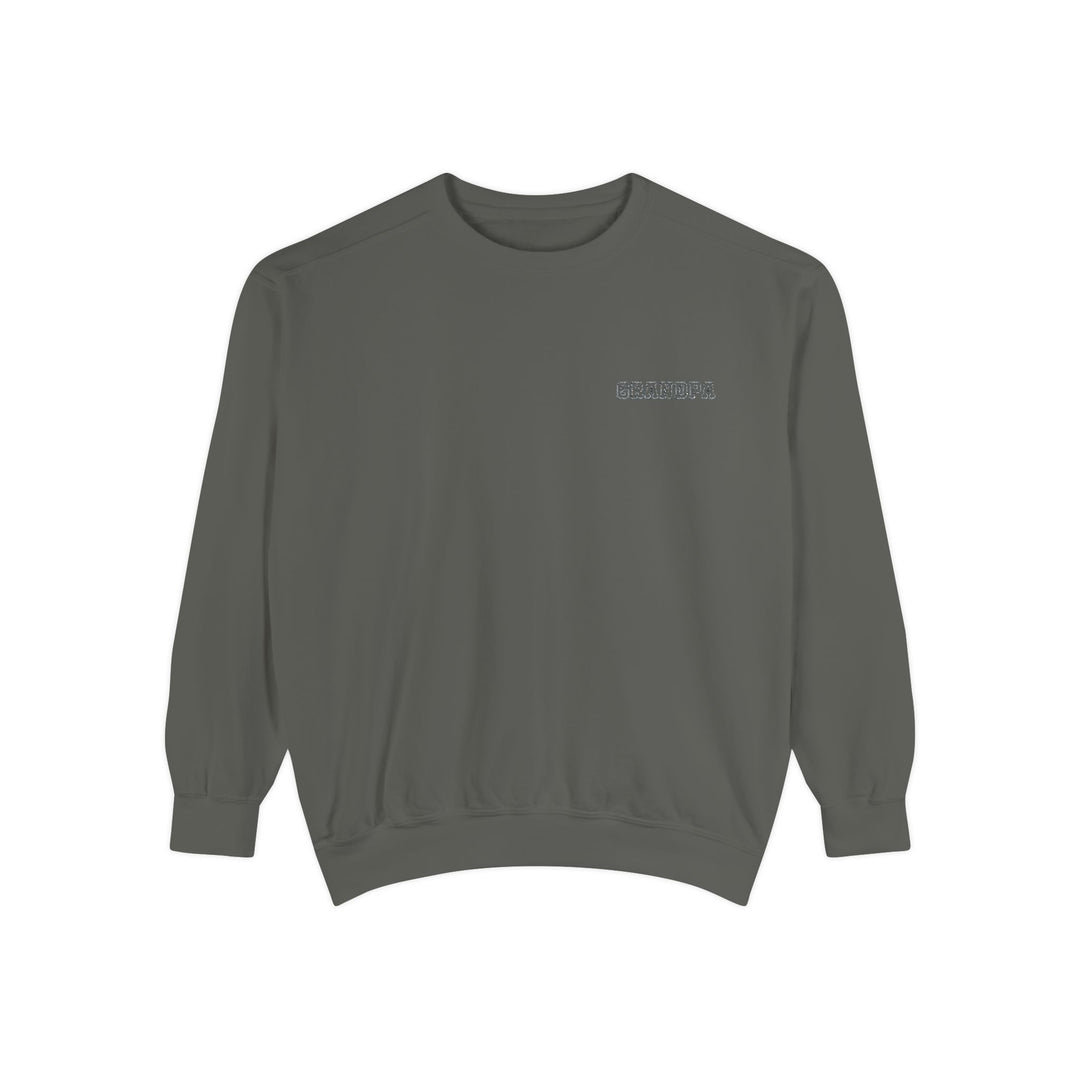 Grandpa Embroidered Garment-Dyed Sweatshirt