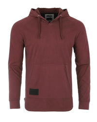 Contrast Henley Athletic T Shirt - Maroon