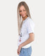 Colorful Christmas Trees Graphic Tee - White