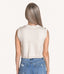 Contrast Stitch Detail Sweater Vest - Oatmeal