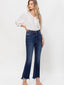 Astrid Distressed Hem Kick Flare Jeans