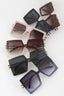 Big Square Cutout Detail Sunglasses