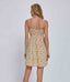 Floral Double Waist Mini Dress - Banana