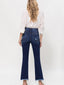 Astrid Distressed Hem Kick Flare Jeans