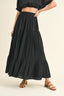 Tiered Banding Skirt - Black