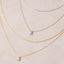 Layered Double Chain Baguette Cz Pendant Necklace: 2SILVER