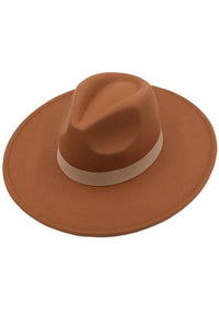 Faux Wool Fedora Hat