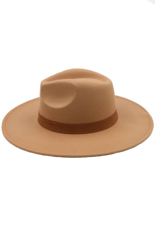 Faux Wool Fedora Hat