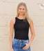 The Basic Round Neck Tank - Black