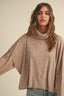 Turtle Neck Dolman Sleeve Sweater - Coco