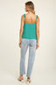 Ruffled Strap Detail Cami - Jade