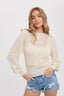 Pointelle Knit Top - Natural