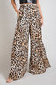Animal Print Wide Slit Pants