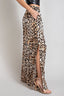 Animal Print Wide Slit Pants