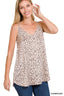 Reversible Front & Back Satin Cami - Champagne
