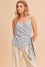 Malorie Top - Sky Floral