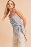 Malorie Top - Sky Floral