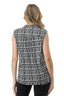 Clara V-Neck Sleeveless Top - Black