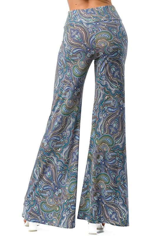 Payton Paisley Plazzo Pants - Multi
