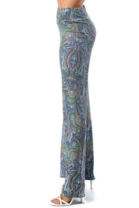 Payton Paisley Plazzo Pants - Multi