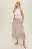 Ribbed Sweater Mock Neck Tank - Ivory