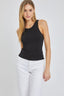The Basic Round Neck Tank - Black