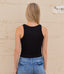 The Basic Round Neck Tank - Black