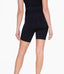 Ribbed High - Waist Biker Shorts - Black