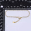 24K Gold Filled Clear CZ Tennis 6.9 inch Bracelet with Extender