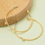Secret Box Gold Dipped Cz Round Hoop Earrings: GD