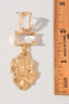 Double Jewel Abstract Drop Earrings