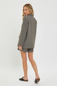 High Waisted Shorts - Dark Mink