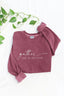 Gather & Be Grateful Graphic Sweatshirt - Vintage Maroon