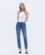 WINNIE HIGH RISE MEDIUM DARK WASH SLIM STRAIGHT JEANS
