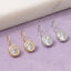 Round Cz Bezel Drop Earrings: 2SILVER