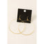 Gold Dipped Mini Beaded Hoop Drop Earrings: G