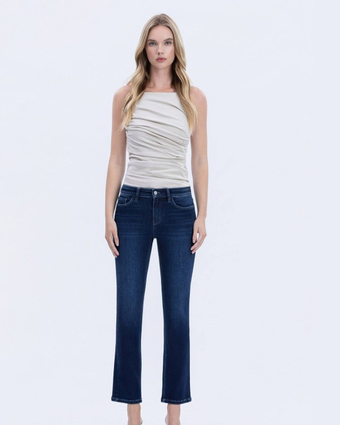 Kinley Mid Rise Slim Straight