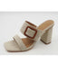 Nicole Heel - Natural Linen