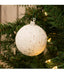 Glitter Ribbed Ornaments